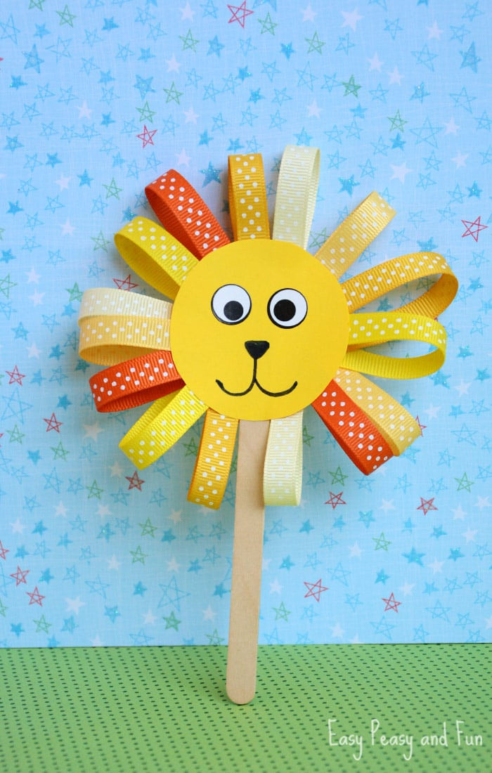 Best ideas about Craft Projects For Kids
. Save or Pin Ribbon Lion Puppet Craft Lion Crafts for Kids Easy Now.