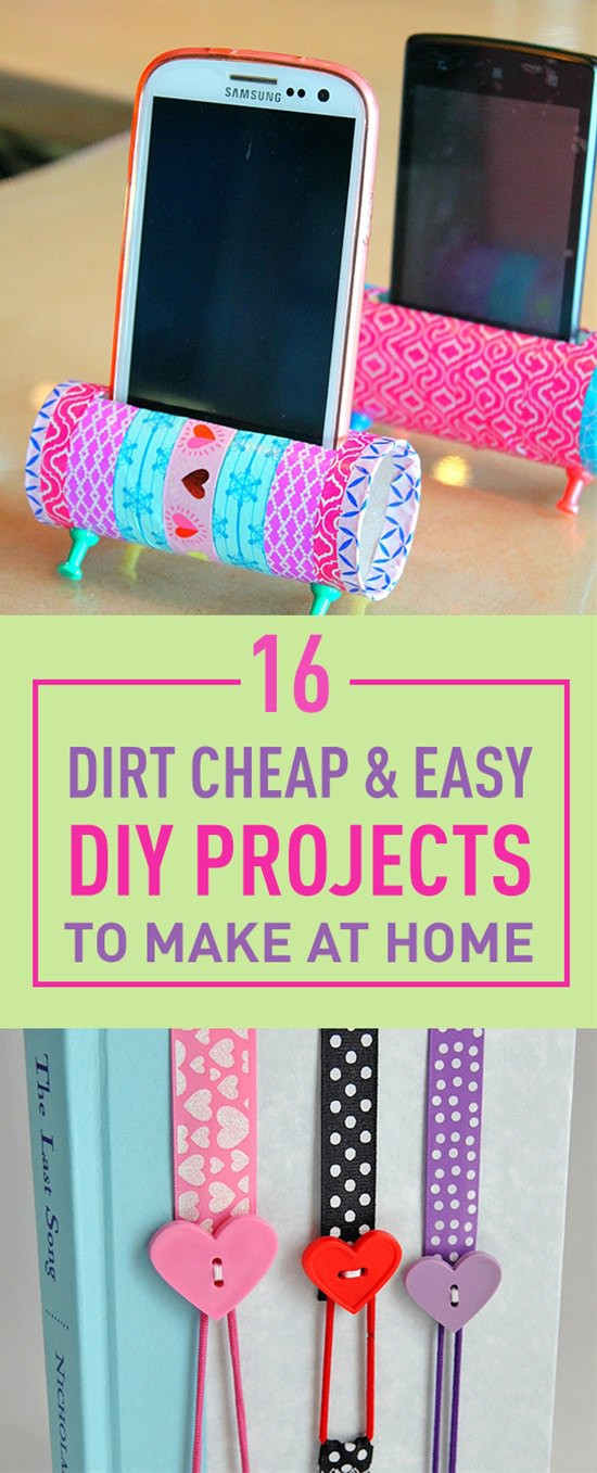 Best ideas about Crafts For Kids At Home
. Save or Pin 16 Dirt Cheap & Easy DIY Projects To Make At Home Now.