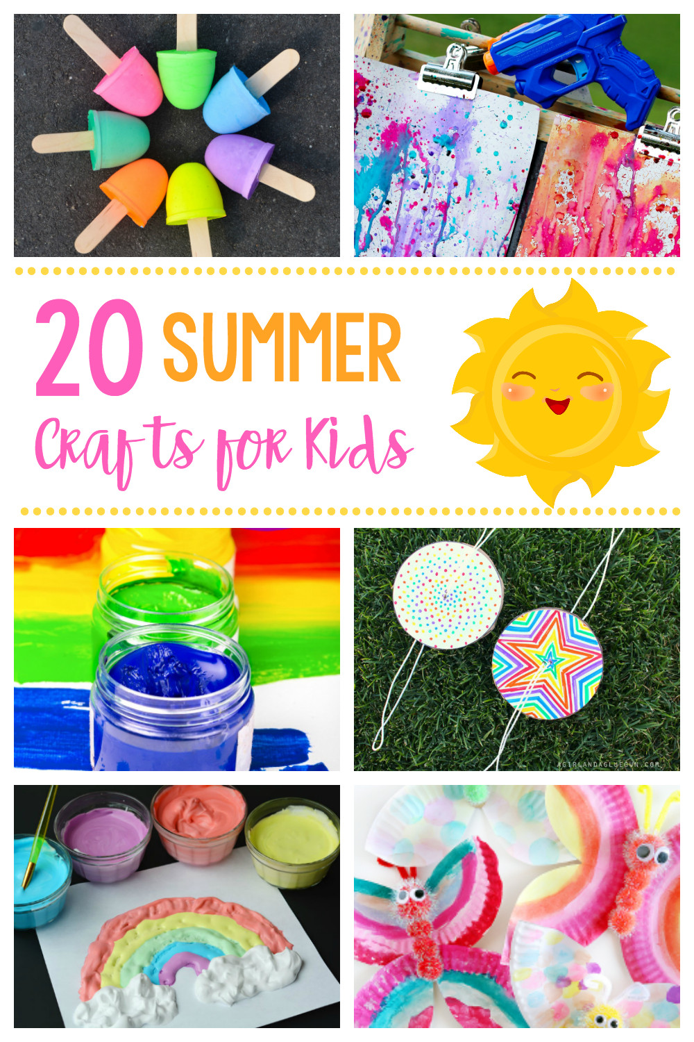 Best ideas about Crafts For Kids Easy
. Save or Pin 20 Simple & Fun Summer Crafts for Kids Now.