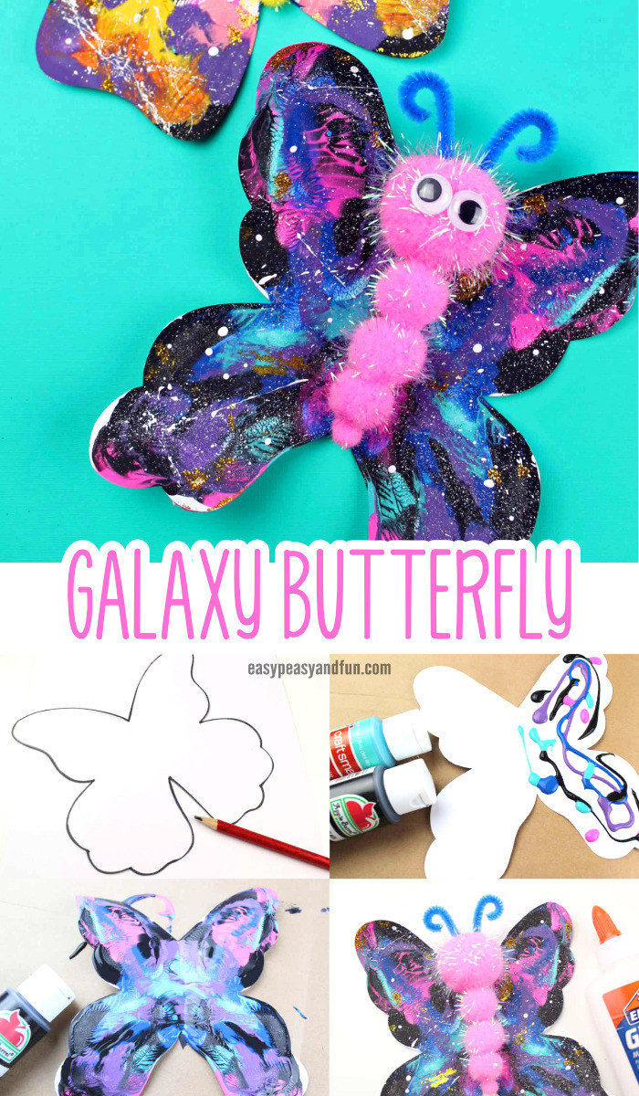 Best ideas about Crafts For Kids To Make
. Save or Pin Galaxy Butterfly Pom Pom Craft Easy Peasy and Fun Now.