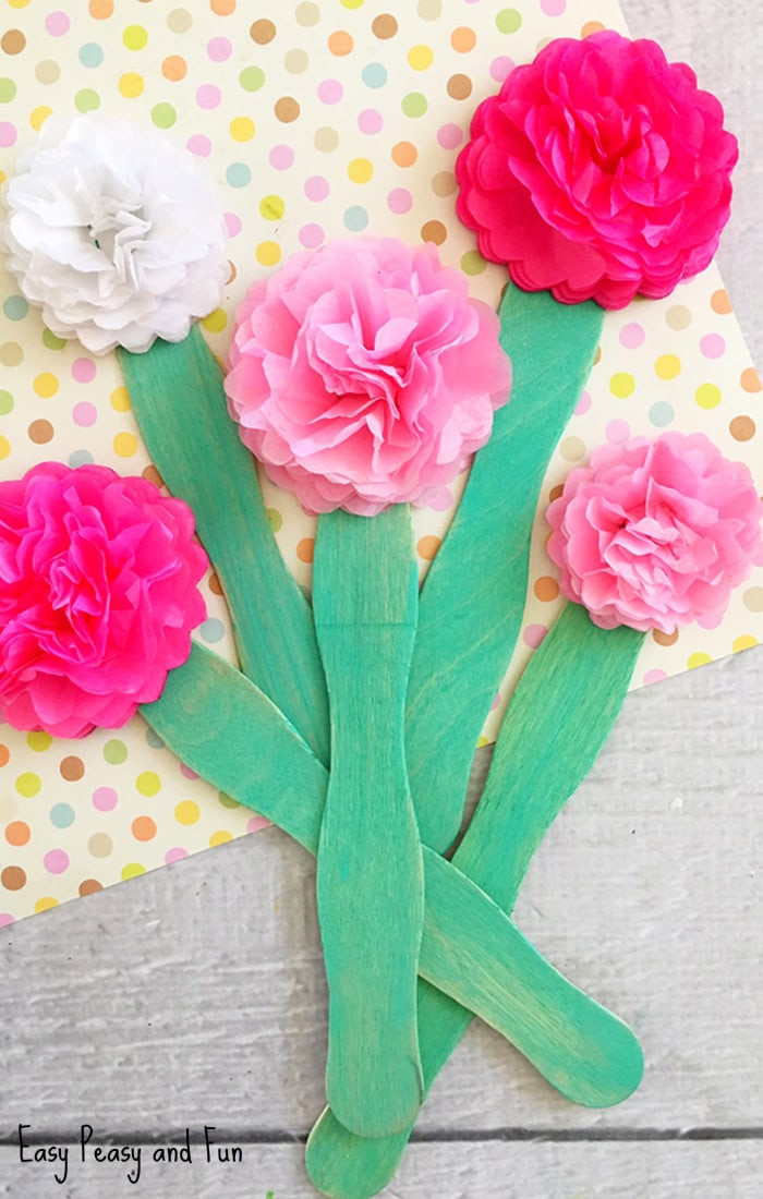 Best ideas about Crafts For Kids To Make
. Save or Pin Tissue Paper Flower Craft Easy Peasy and Fun Now.