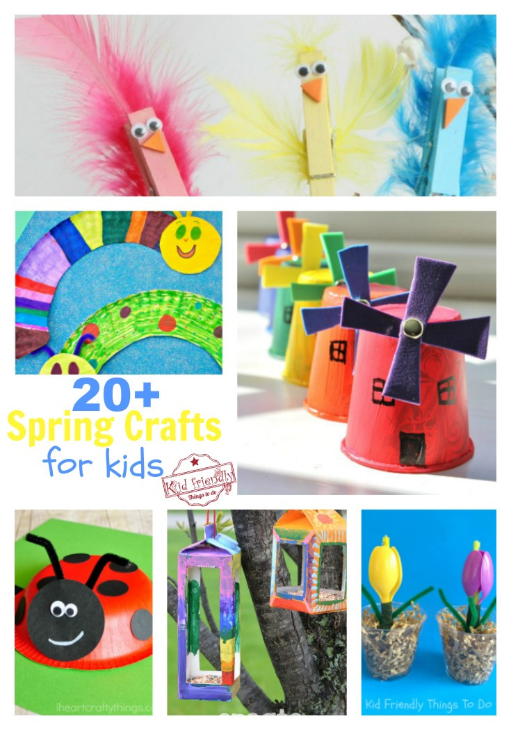 Best ideas about Crafts For Kids To Make
. Save or Pin Over 20 Easy to Make Crafts for Kids That Wel e Spring Now.