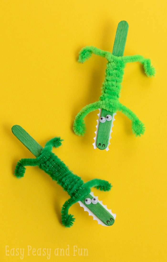 Best ideas about Crafts For Kids To Make
. Save or Pin Craft Stick Crocodile Craft Easy Peasy and Fun Now.