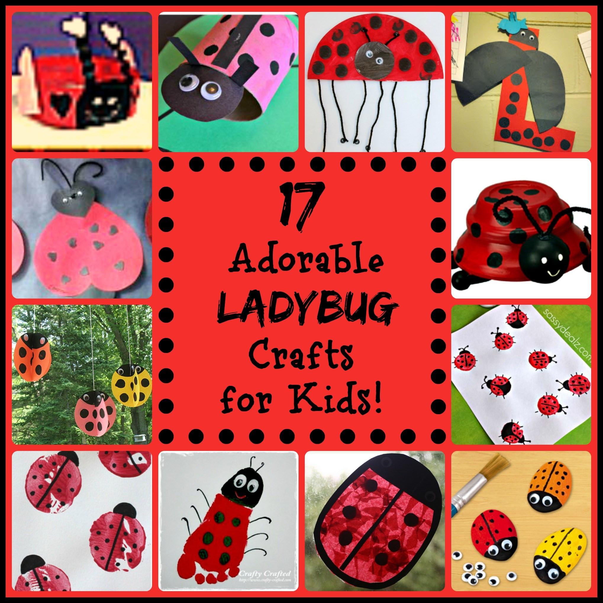 Best ideas about Crafts For Little Kids
. Save or Pin 17 Little Ladybug Crafts for Kids Now.