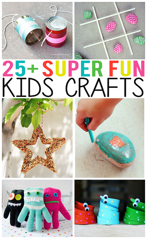 Best ideas about Crafts Ideas For Kids
. Save or Pin 25 Super Fun Kids Crafts Eighteen25 Now.