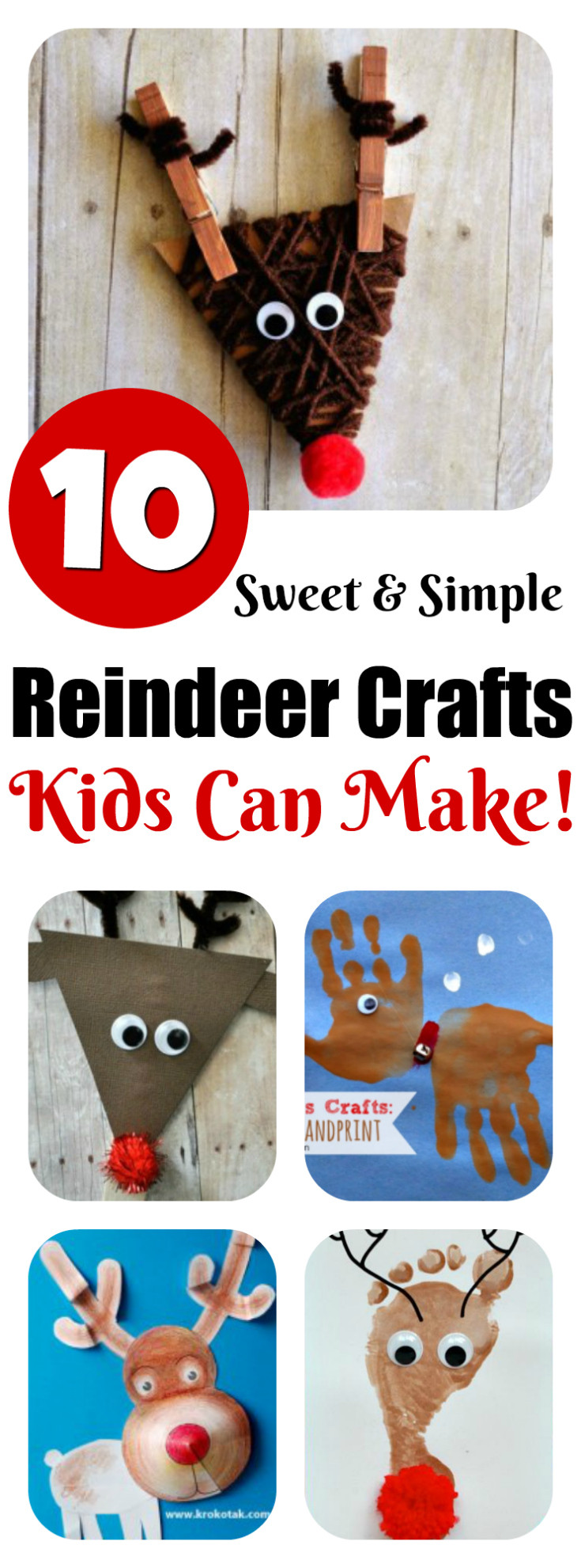 Best ideas about Crafts Kids Can Make
. Save or Pin Reindeer Crafts Kids Can Make 10 Fun Ideas Now.