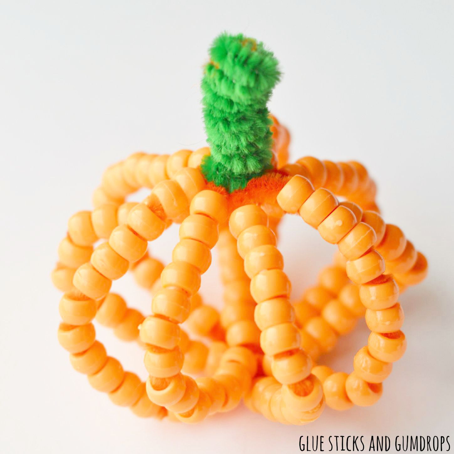 Best ideas about Crafts With Kids
. Save or Pin Beaded Pumpkin Craft for Kids Glue Sticks and Gumdrops Now.