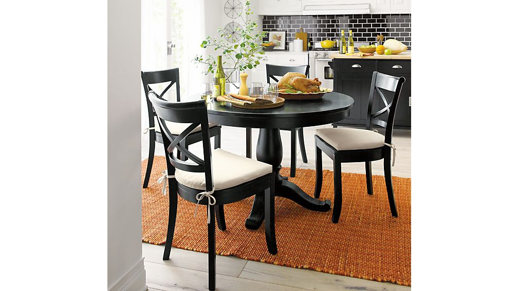 Best ideas about Crate And Barrel Dining Table
. Save or Pin Avalon 45" Black Round Extension Dining Table Now.