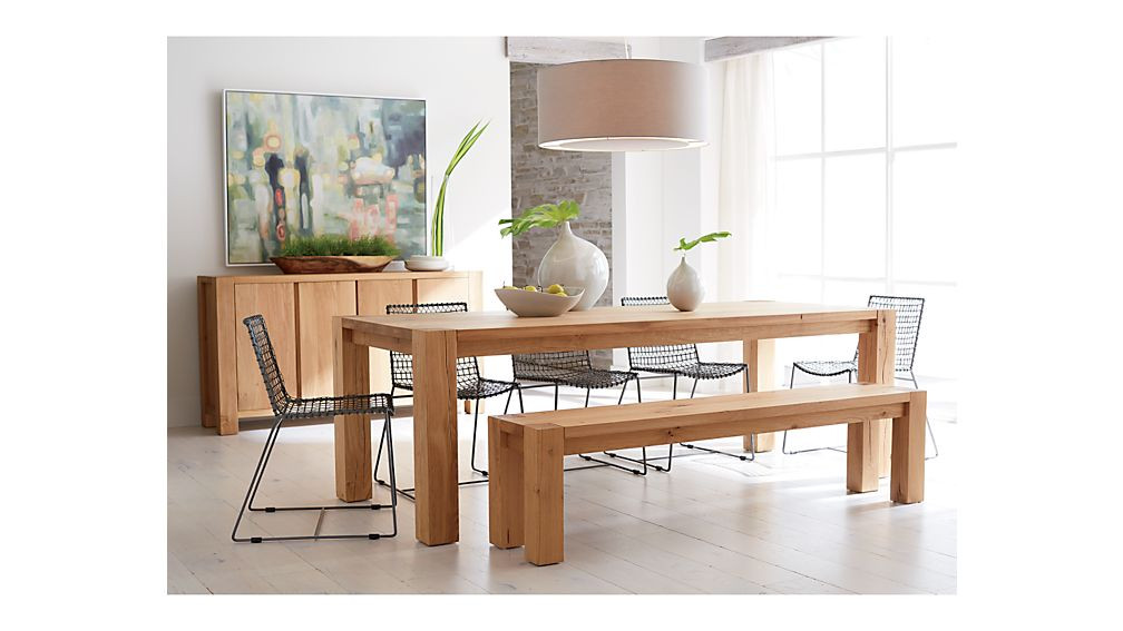 Best ideas about Crate And Barrel Dining Table
. Save or Pin Big Sur Natural 71 5" Bench Now.
