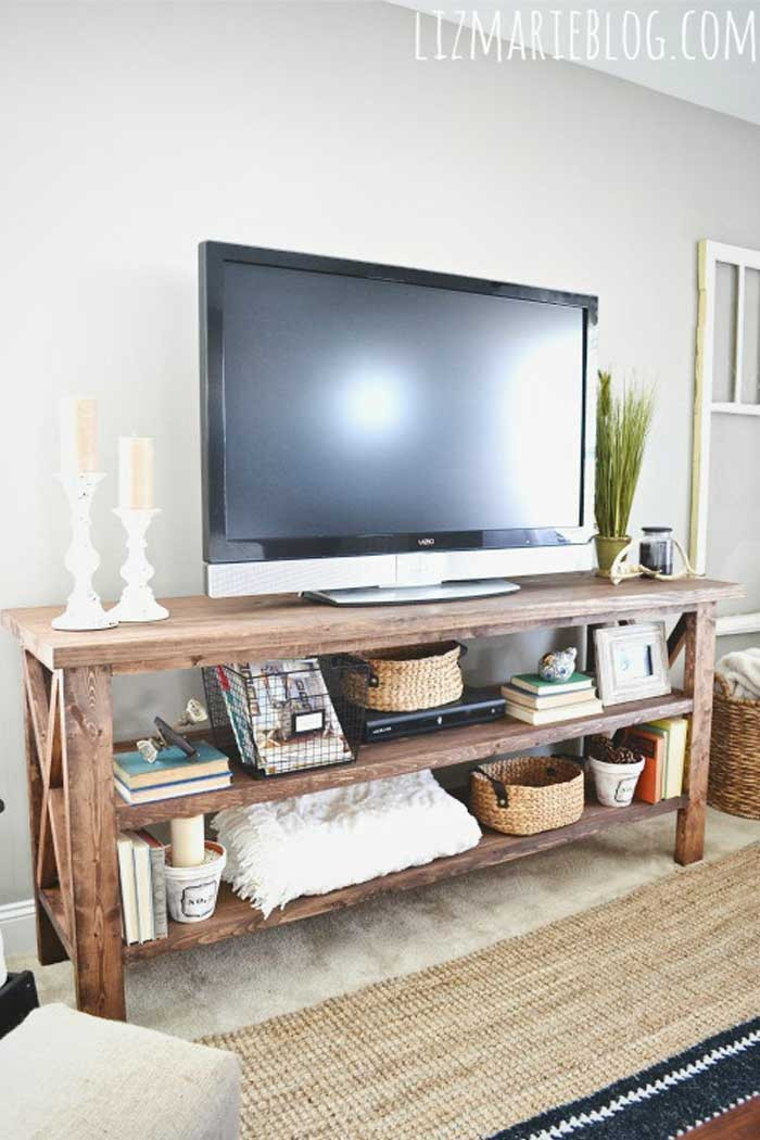 Best ideas about Creative Tv Stand Ideas . Save or Pin 50 Creative DIY TV Stand Ideas for Your Room Interior Now.