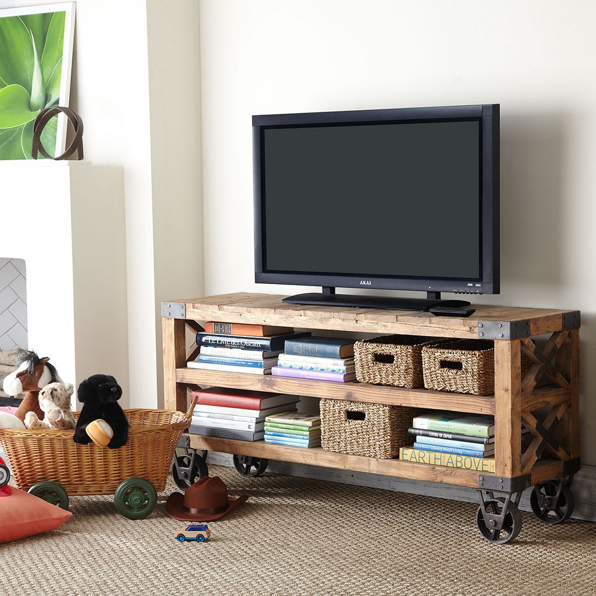 Best ideas about Creative Tv Stand Ideas . Save or Pin 21 DIY TV Stand Ideas for Your Weekend Home Project Now.