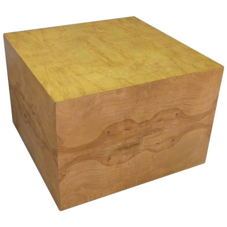 Best ideas about Cube Coffee Table
. Save or Pin Milo Baughman Burl Wood Display Cube Coffee Table For Sale Now.