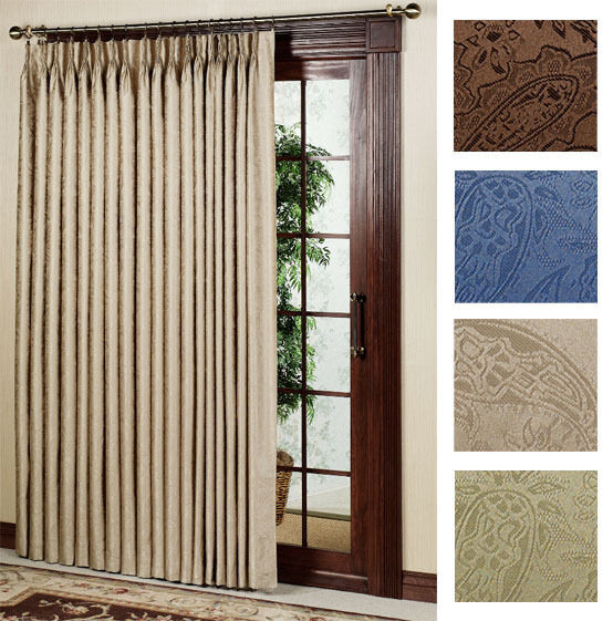 Best ideas about Curtains For Patio Doors
. Save or Pin NEW Gabrielle Pleat Thermal Patio Door Panel Curtain 96 Now.