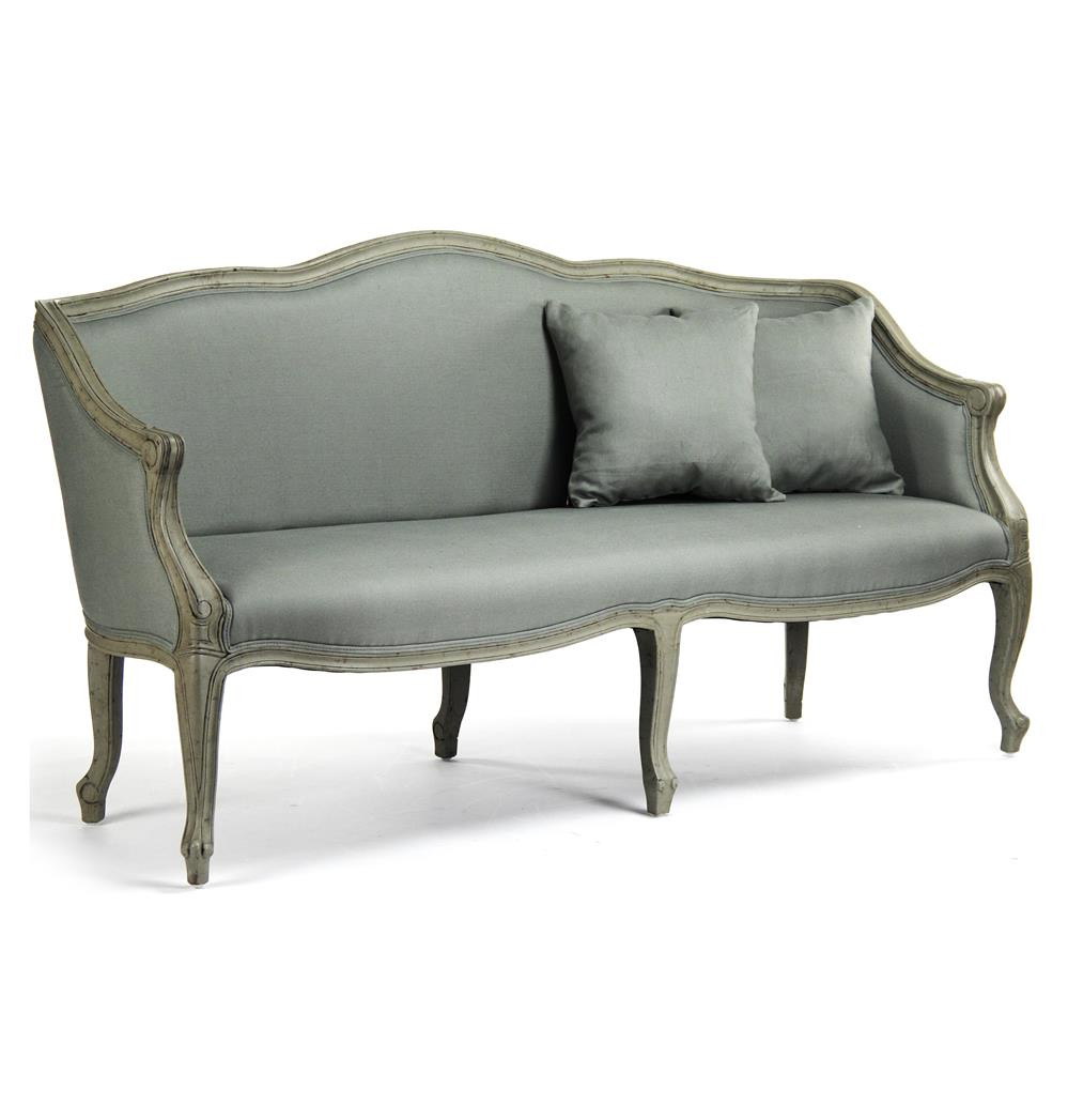 Best ideas about Curved Back Sofa
. Save or Pin Pierre French Country Sage Moss Curved Back Sofa Now.