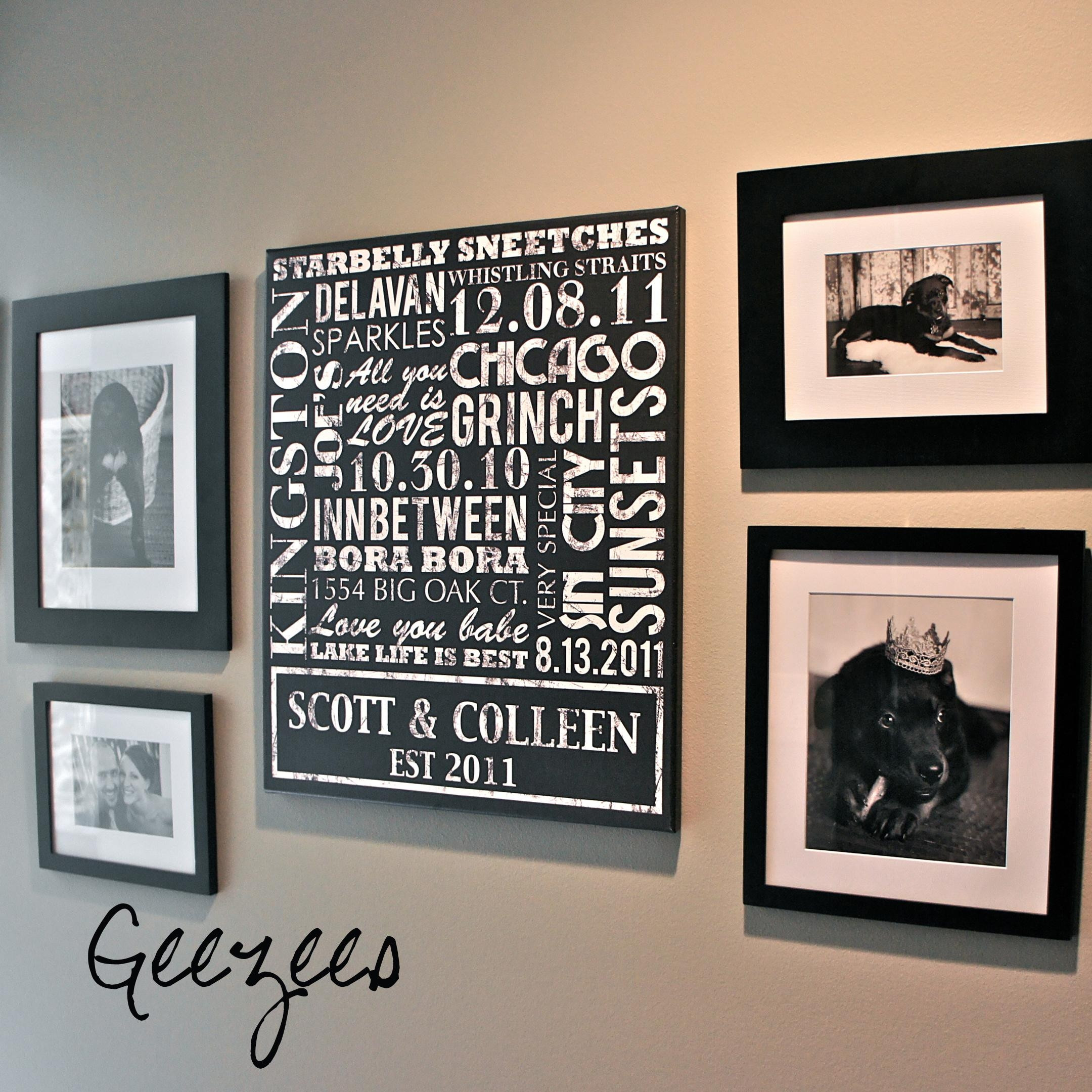 Best ideas about Custom Wall Art
. Save or Pin 20 Inspirations Personalized Family Wall Art Now.