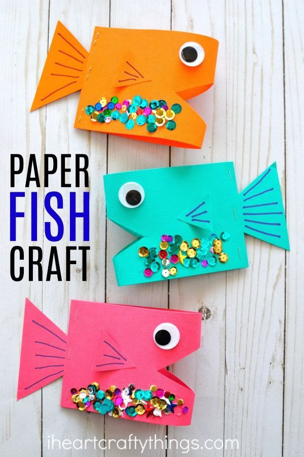 Best ideas about Cute Easy Crafts For Kids
. Save or Pin Super Cute Paper Fish Craft Summer Crafts Now.