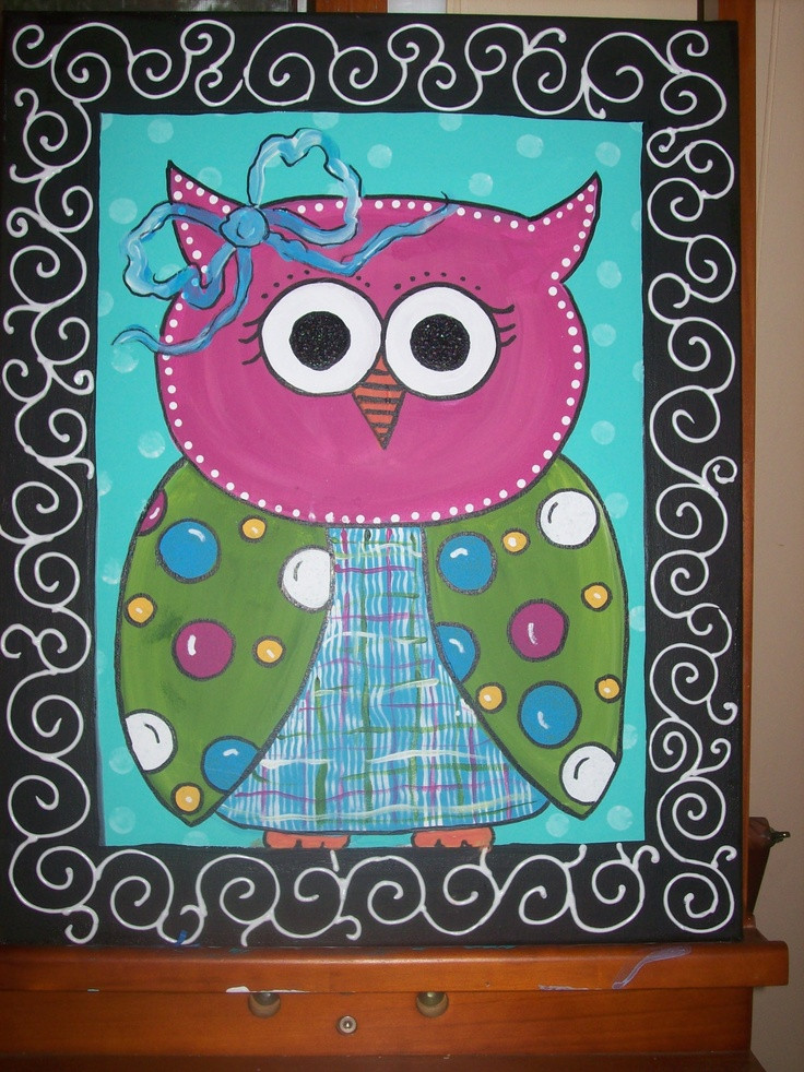 Best ideas about Cute Painting Ideas
. Save or Pin 83 Best images about Owl canvas ideas on Pinterest Now.