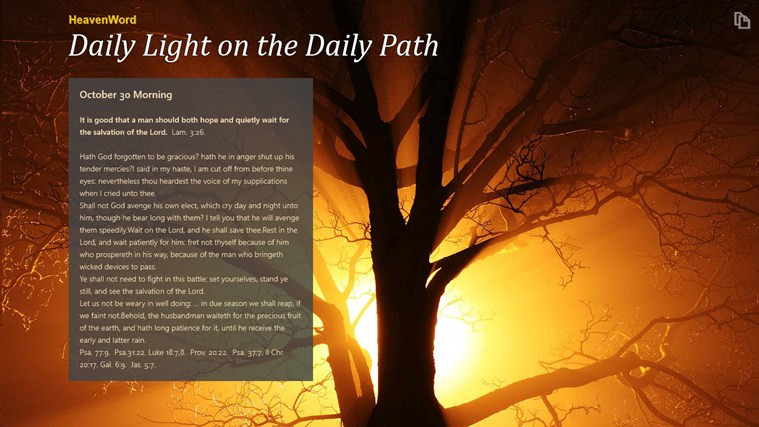 Best ideas about Daily Light On The Daily Path
. Save or Pin Daily Light on the Daily Path Now.