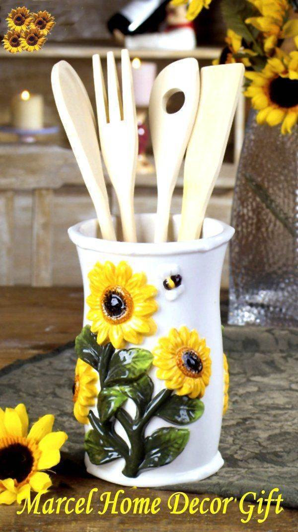 Best ideas about Daisy Kitchen Decorations
. Save or Pin Bright Daisy Sunflower Kitchen Decor Now.