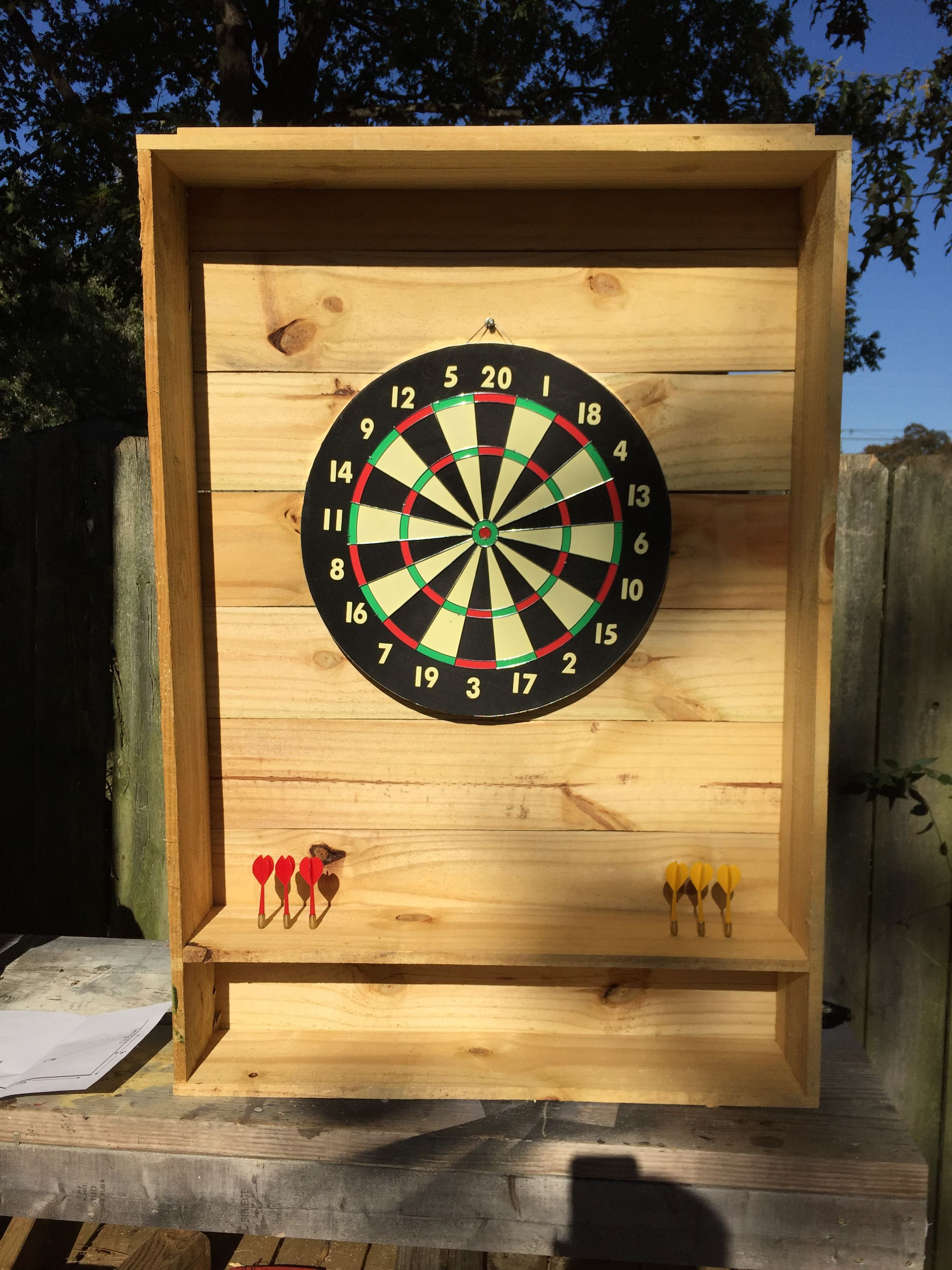 Best ideas about Dart Board Cabinet DIY
. Save or Pin DIY Outdoor Dart Board Man Cave in 2019 Now.