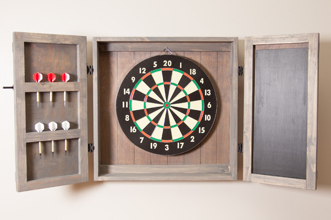 Best ideas about Dart Board Cabinet DIY
. Save or Pin DIY Dartboard Cabinet w Storage Scoreboard Now.