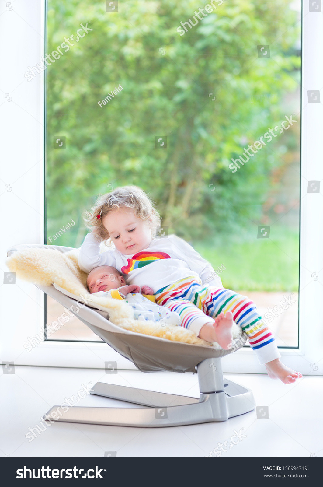 Best ideas about Dead Baby Swing
. Save or Pin Newborn Baby Boy And His Toddler Sister Relaxing In A Now.