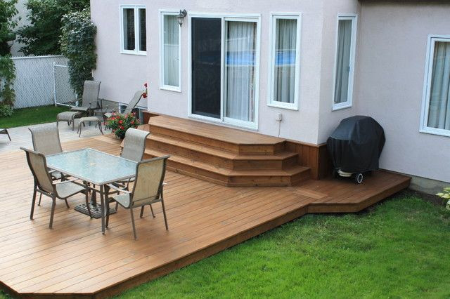 Best ideas about Deck And Patios Designs
. Save or Pin Platform deck with steps to door River House Now.