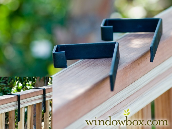 Best ideas about Deck Rail Planter Brackets
. Save or Pin Deck Rail Brackets Pair Use With Cages & Iron Window Boxes Now.
