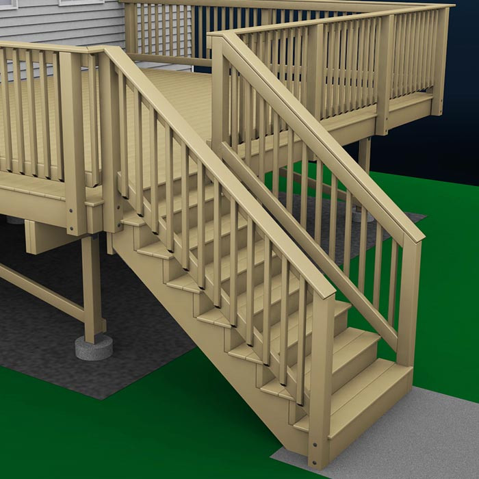 Best ideas about Deck Stair Railing Height
. Save or Pin How to Build a Deck Wood Stairs and Stair Railings Now.