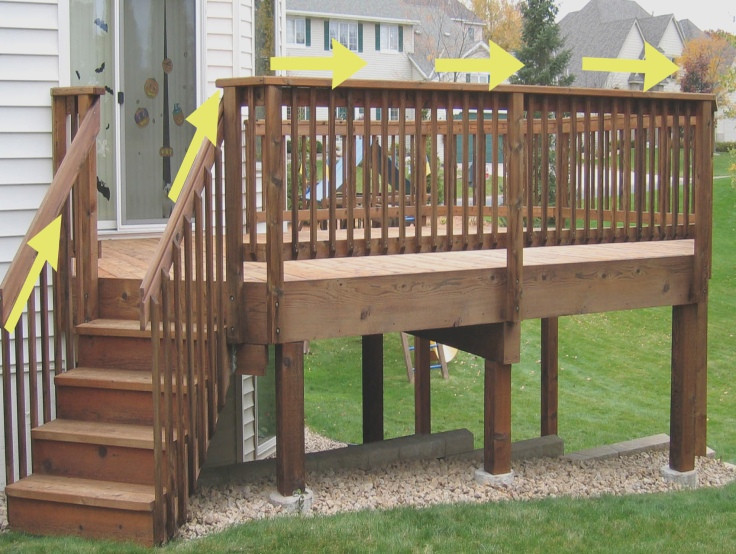 Best ideas about Deck Stair Railing Height
. Save or Pin Standard Deck Stair Railing Height maximum deck height no Now.