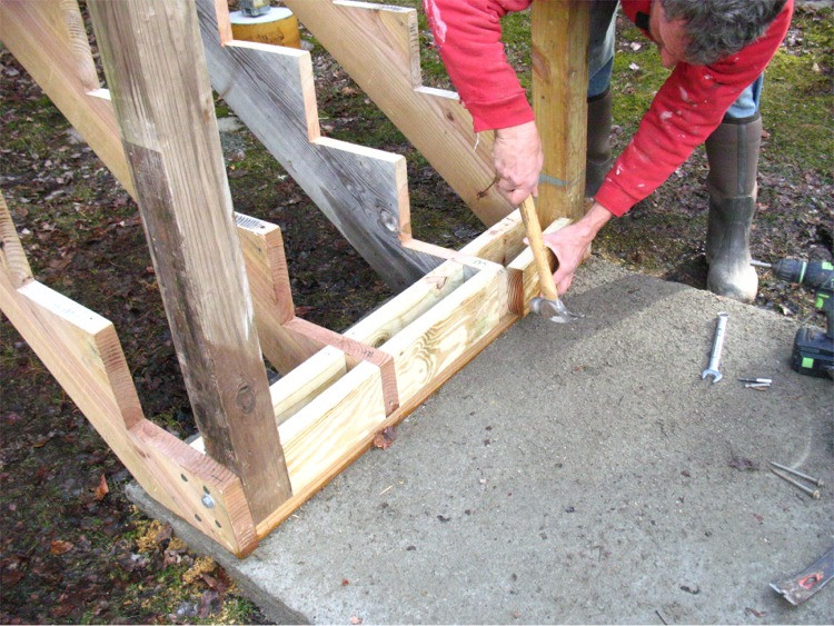 Best ideas about Deck Stair Stringer
. Save or Pin Bottom Stair Post and Stringer Deck Connections Now.