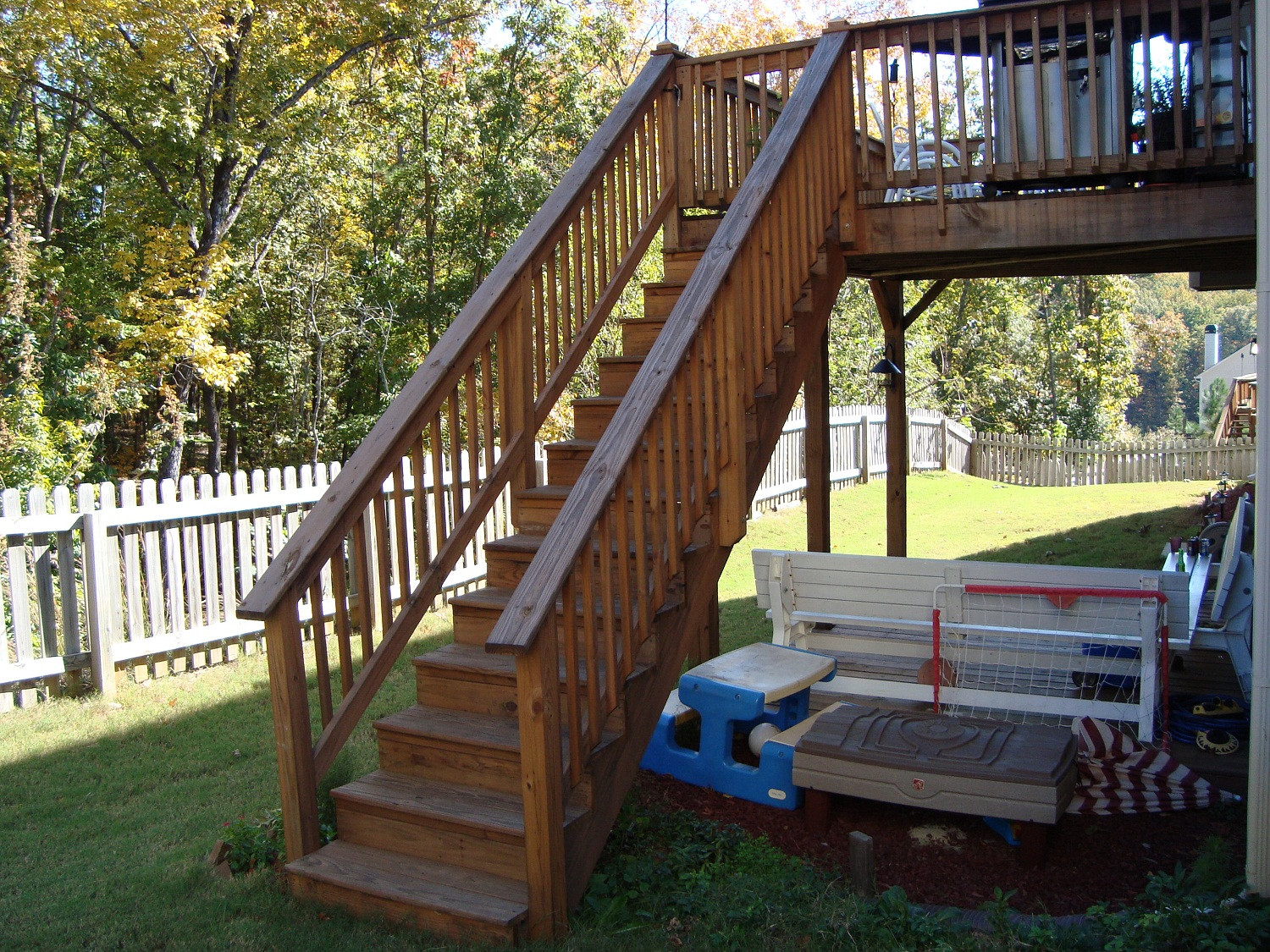 Best ideas about Deck Stairs Ideas
. Save or Pin How to Build Deck Stairs with Landing — Design & Ideas Now.