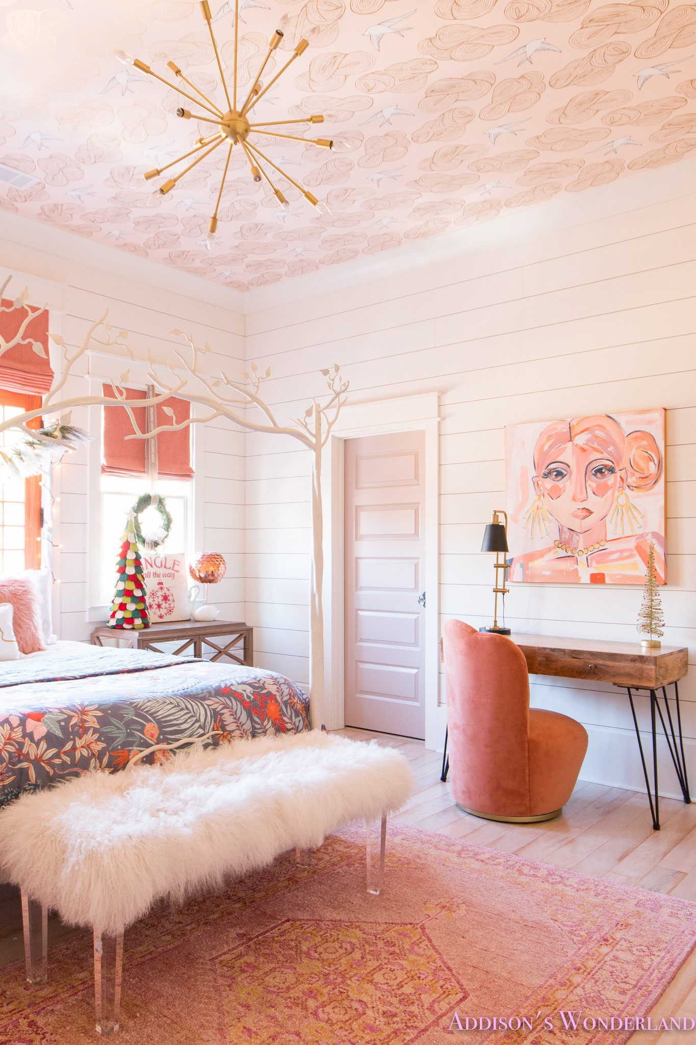 Best ideas about Decorating A Bedroom
. Save or Pin A Little Christmas Decor in Addison s Coral Girl s Bedroom Now.