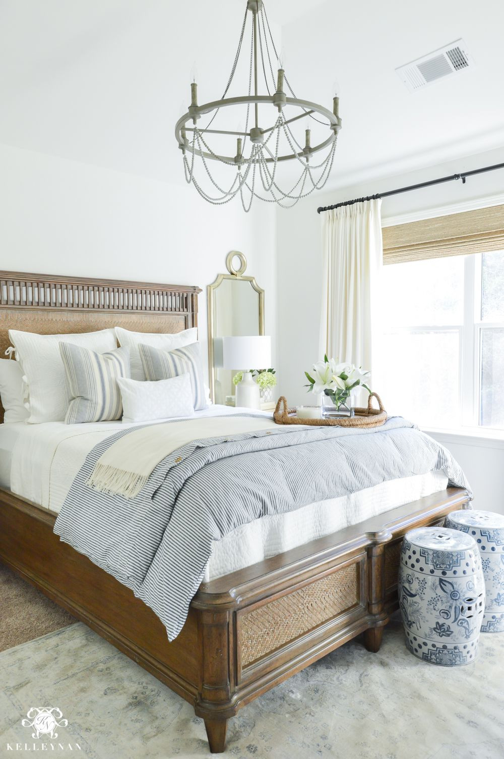 Best ideas about Decorating A Bedroom
. Save or Pin e Room Challenge Blue and White Guest Bedroom Reveal Now.