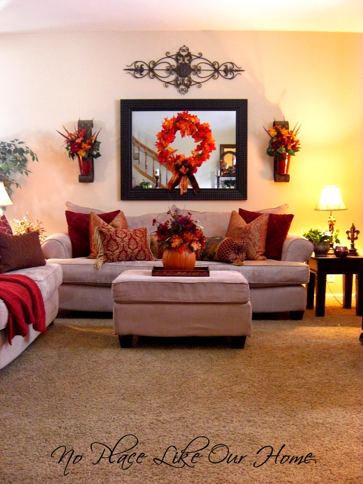 Best ideas about Decorating Ideas For Living Room
. Save or Pin No Place Like Our Home Front Living Room Fall Tour 2012 Now.