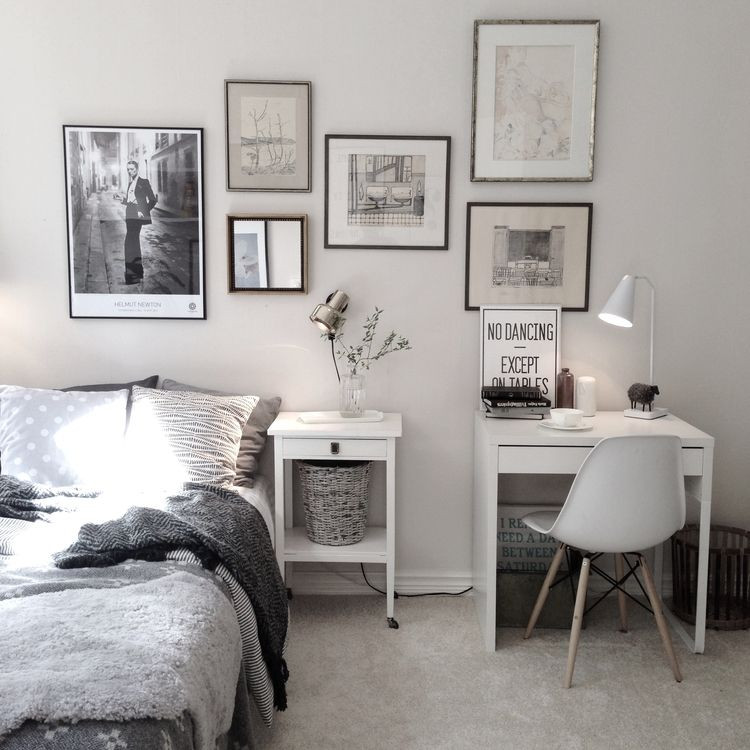Best ideas about Desk For Bedroom
. Save or Pin Charming bedroom with small work space with Ikea Micke Now.