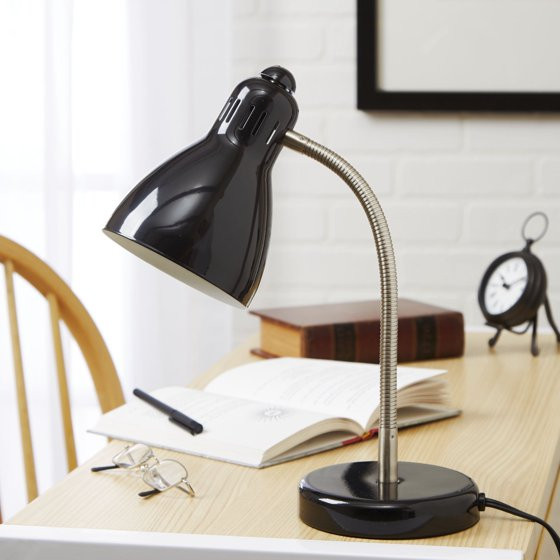 Best ideas about Desk Lamp Walmart
. Save or Pin Mainstays Black Gooseneck Desk Lamp CFL Bulb Included Now.