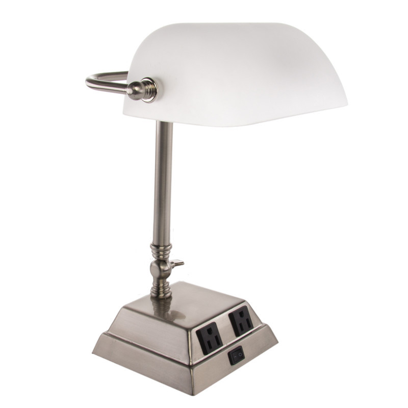 Best ideas about Desk Lamp With Outlet
. Save or Pin Banker’s Desk Lamp By Tensor – Adjustable Arm Power Outlets Now.