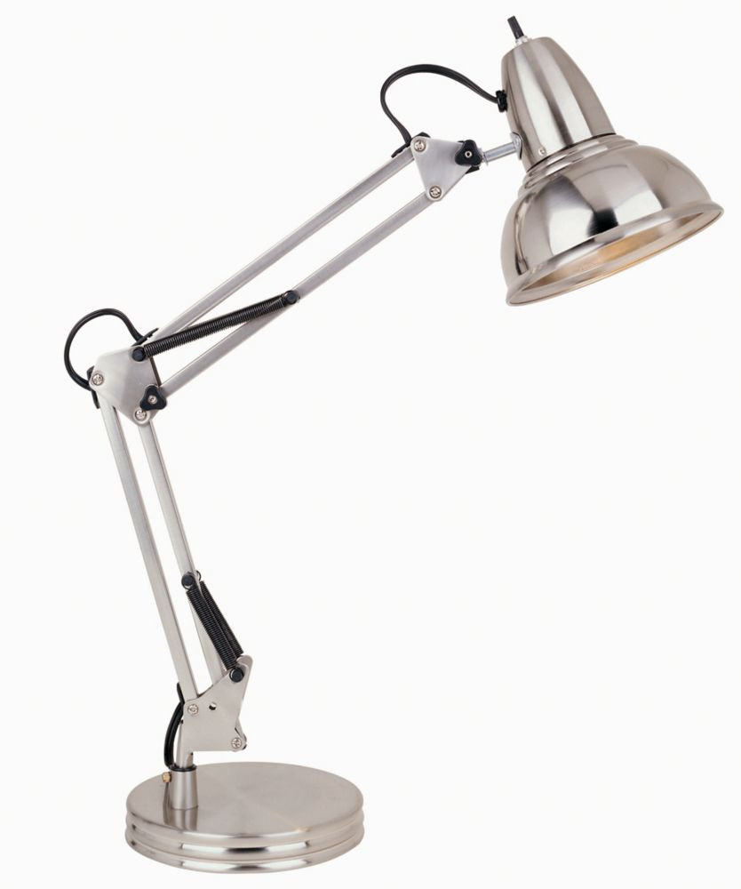 Best ideas about Desk Lamps Home Depot
. Save or Pin Hampton Bay Swing Arm Desk Lamp Satin Chrome Finish Now.
