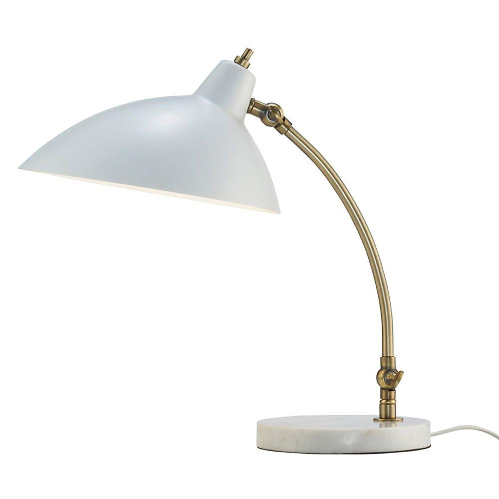 Best ideas about Desk Lamps Home Depot
. Save or Pin Adesso Peggy 18 in White Desk Lamp with Marble Base 3168 Now.