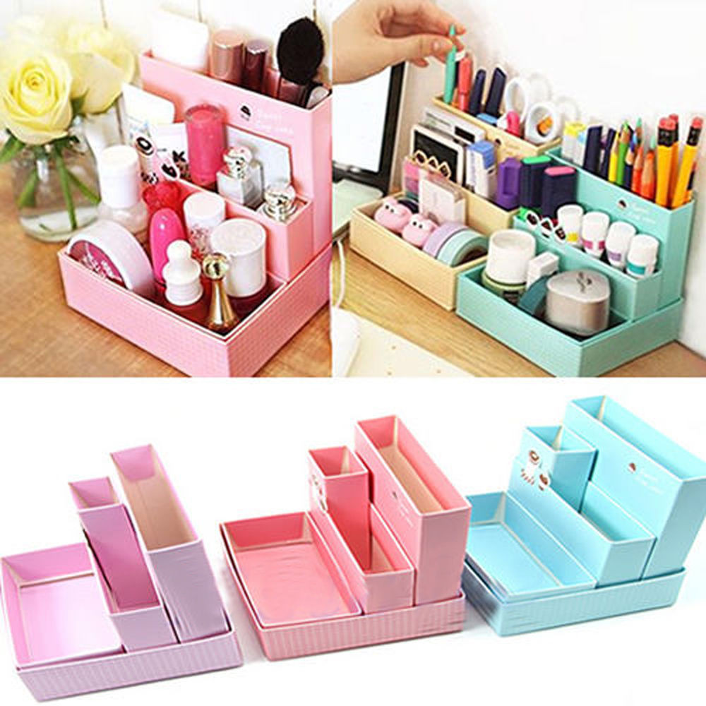 Best ideas about Desk Organization DIY
. Save or Pin Home DIY Makeup Organizer fice Paper Board Storage Box Now.