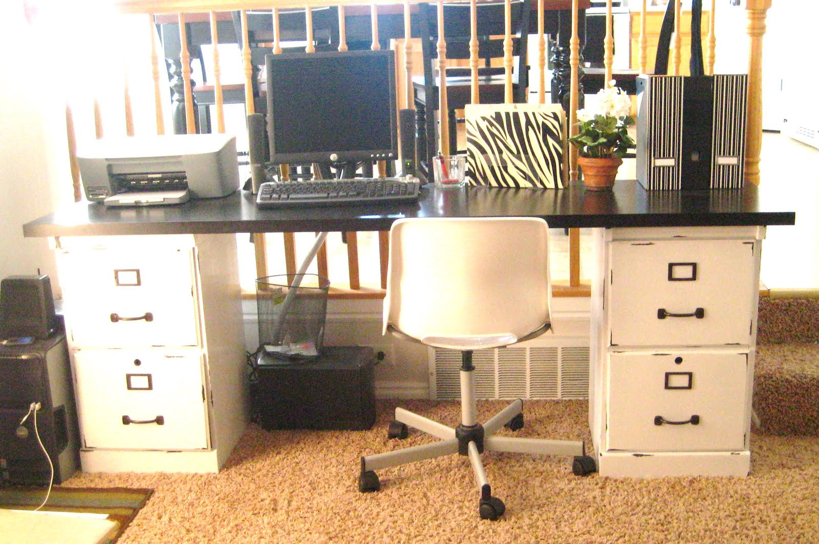 Best ideas about Desk With File Cabinet
. Save or Pin Your Crafty Friend Before & After Filing Cabinets Now.