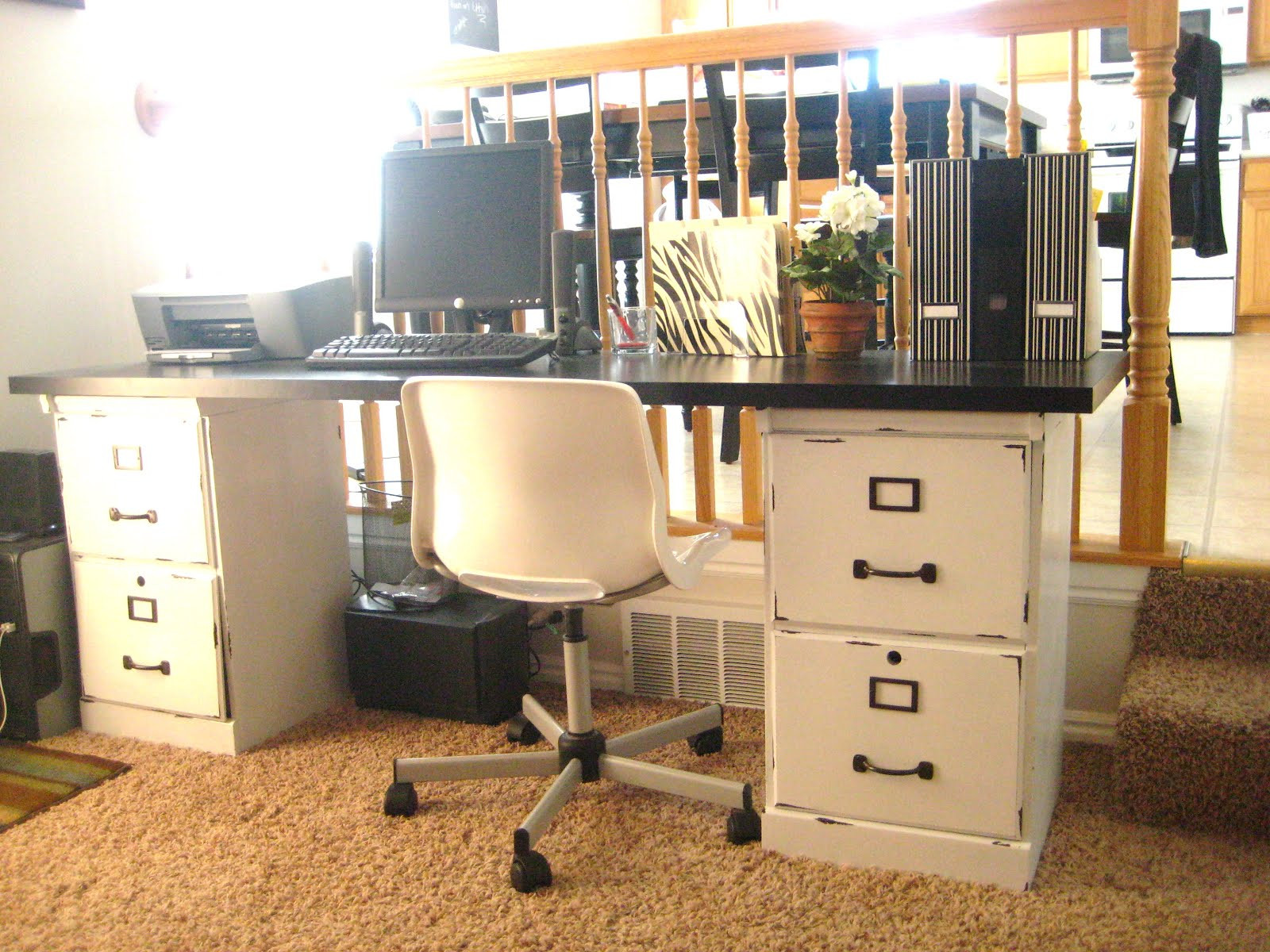 Best ideas about Desk With File Cabinet
. Save or Pin Your Crafty Friend Before & After Filing Cabinets Now.