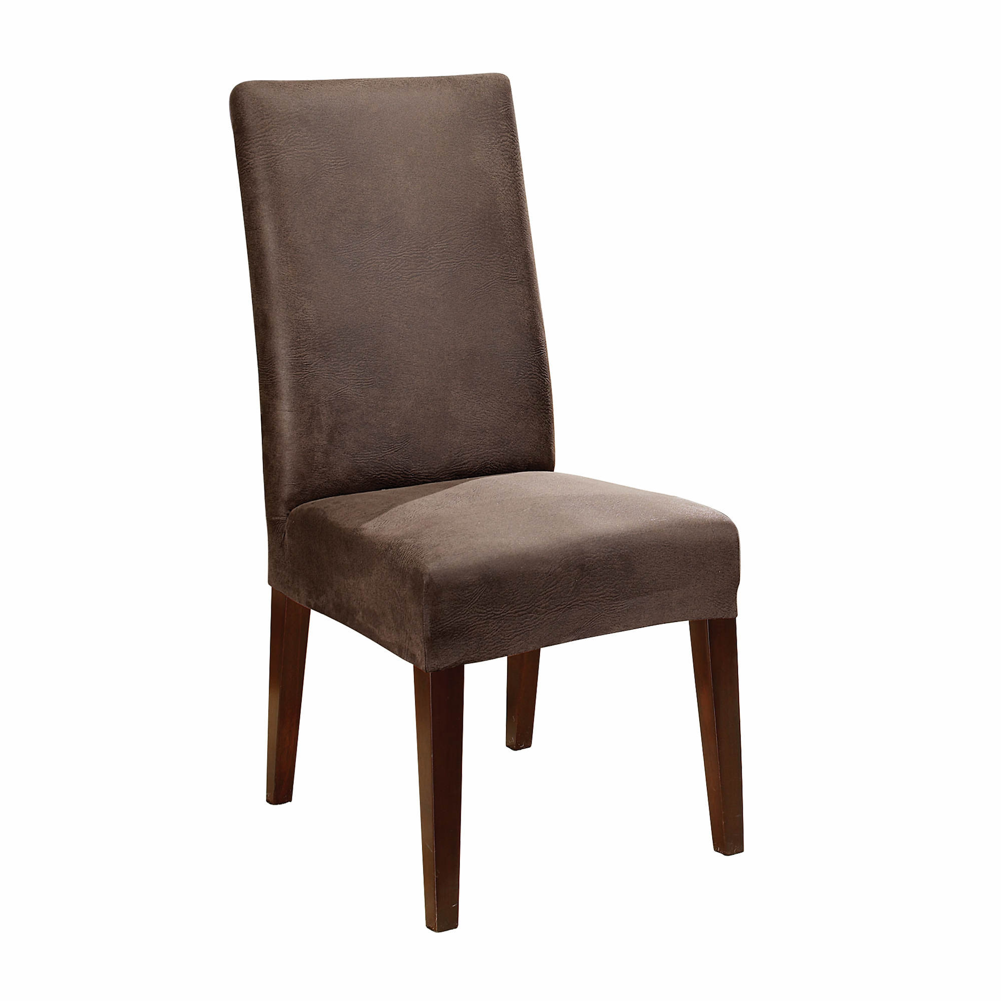 Best ideas about Dining Chair Cover
. Save or Pin Sure Fit Stretch Leather Short Dining Chair Cover Brown Now.