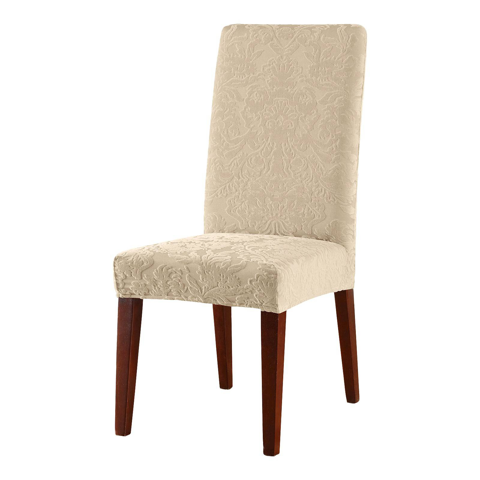 Best ideas about Dining Chair Cover
. Save or Pin Stretch Jacquard Damask Short Dining Room Chair Cover Now.