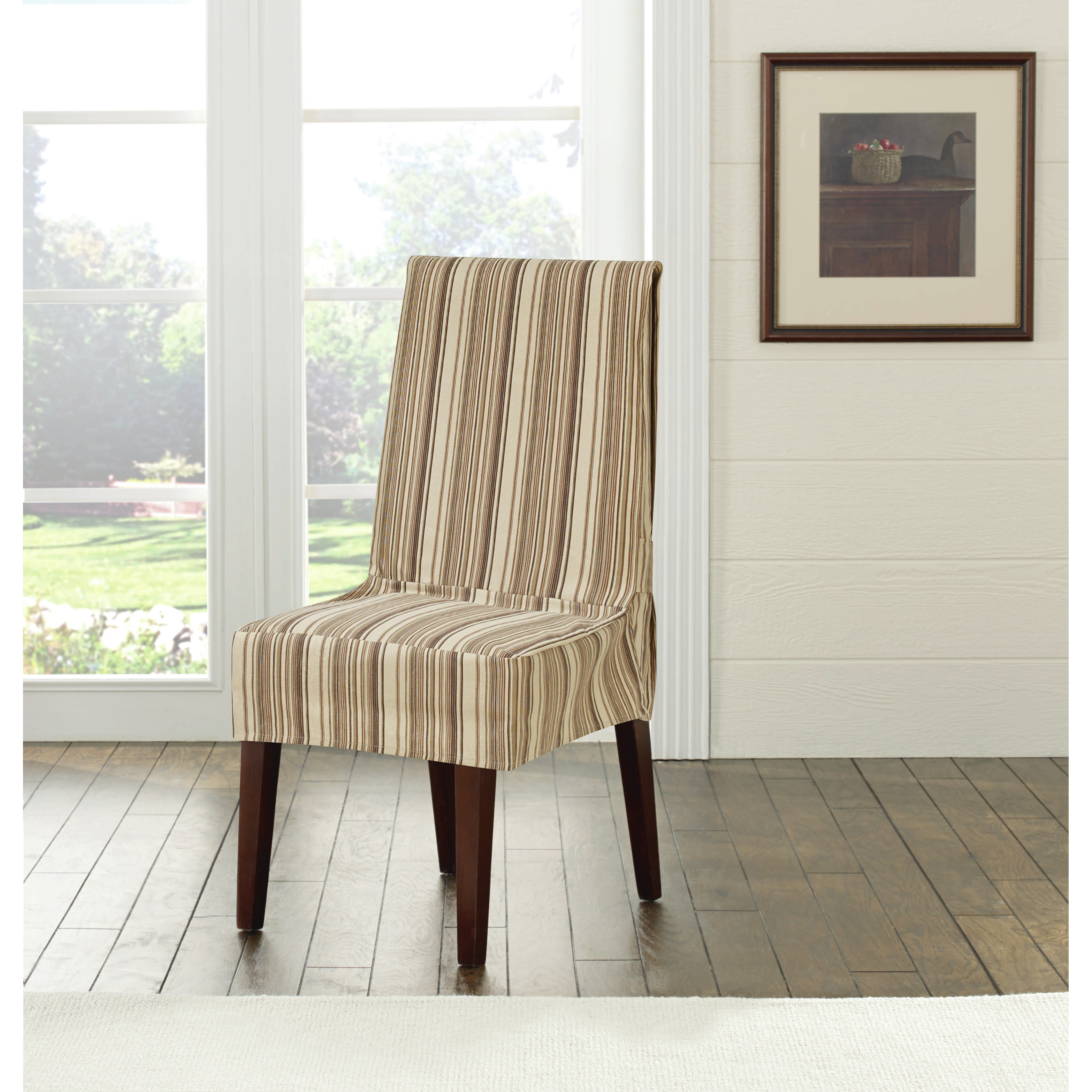 Best ideas about Dining Chair Slipcovers
. Save or Pin Sure Fit Harbor Stripe Dining Chair Slipcover & Reviews Now.