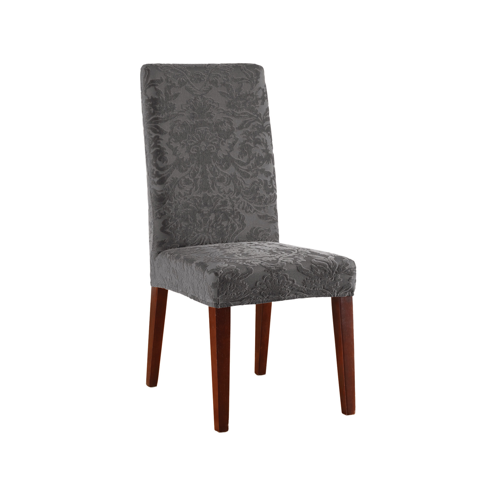 Best ideas about Dining Chair Slipcovers
. Save or Pin Sure Fit Stretch Jacquard Damask Dining Chair Slipcover Now.