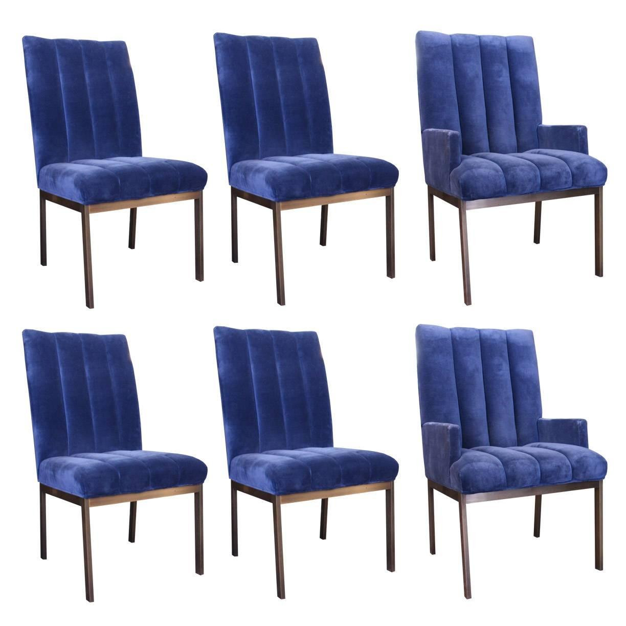 Best ideas about Dining Room Chairs Set Of 6
. Save or Pin Set of Six Velvet Dining Chairs by DIA at 1stdibs Now.