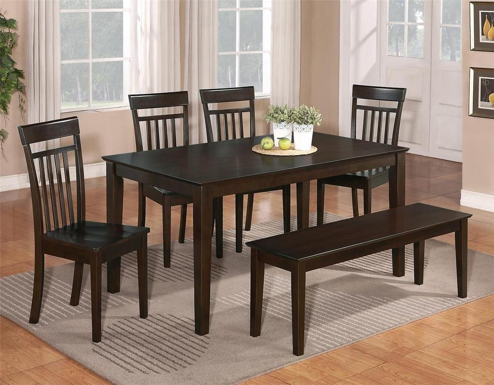 Best ideas about Dining Room Chairs Set Of 6
. Save or Pin 6 PC DINETTE KITCHEN DINING ROOM SET TABLE w 4 WOOD CHAIR Now.