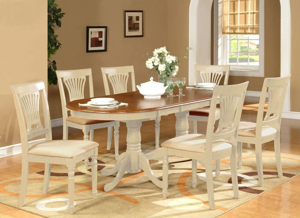 Best ideas about Dining Room Chairs Set Of 6
. Save or Pin OVAL DINETTE DINING ROOM SET TABLE EXTENSION LEAF w 6 Now.